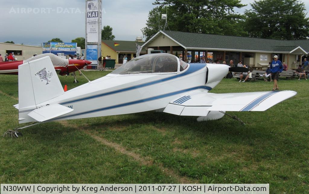 N30WW, 1994 Thorp T-18 Tiger C/N 1 (N30WW), EAA AirVenture 2011 - Unknown Thorp T-18 with a 