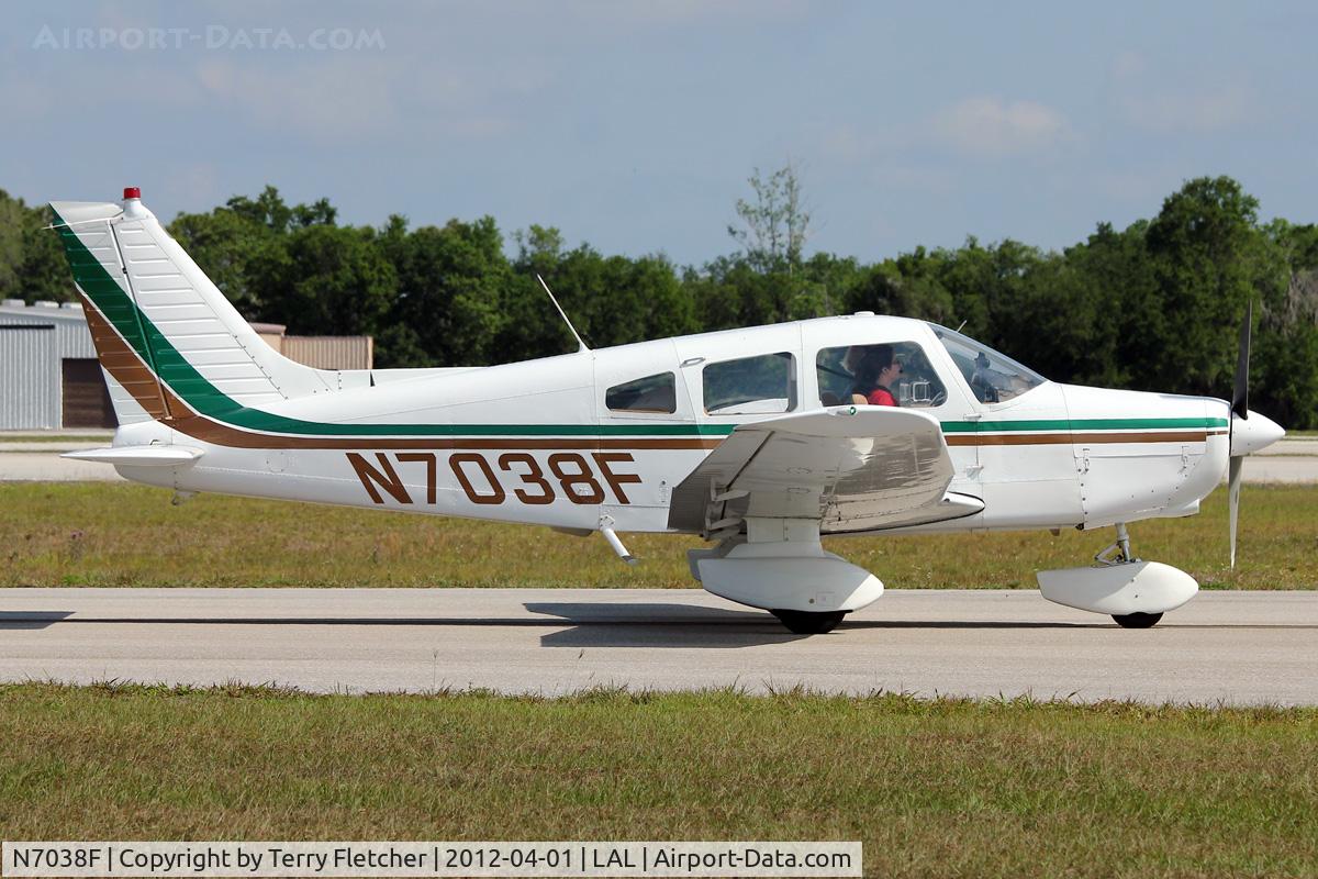 N7038F, 1976 Piper PA-28-151 C/N 28-7715193, At 2012 Sun N Fun