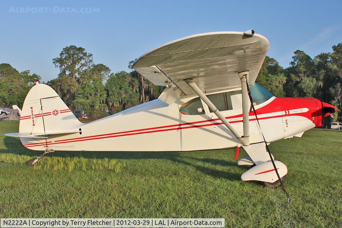 N2222A, 1952 Piper PA-20-135 Pacer C/N 20-914, At 2012 Sun N Fun
