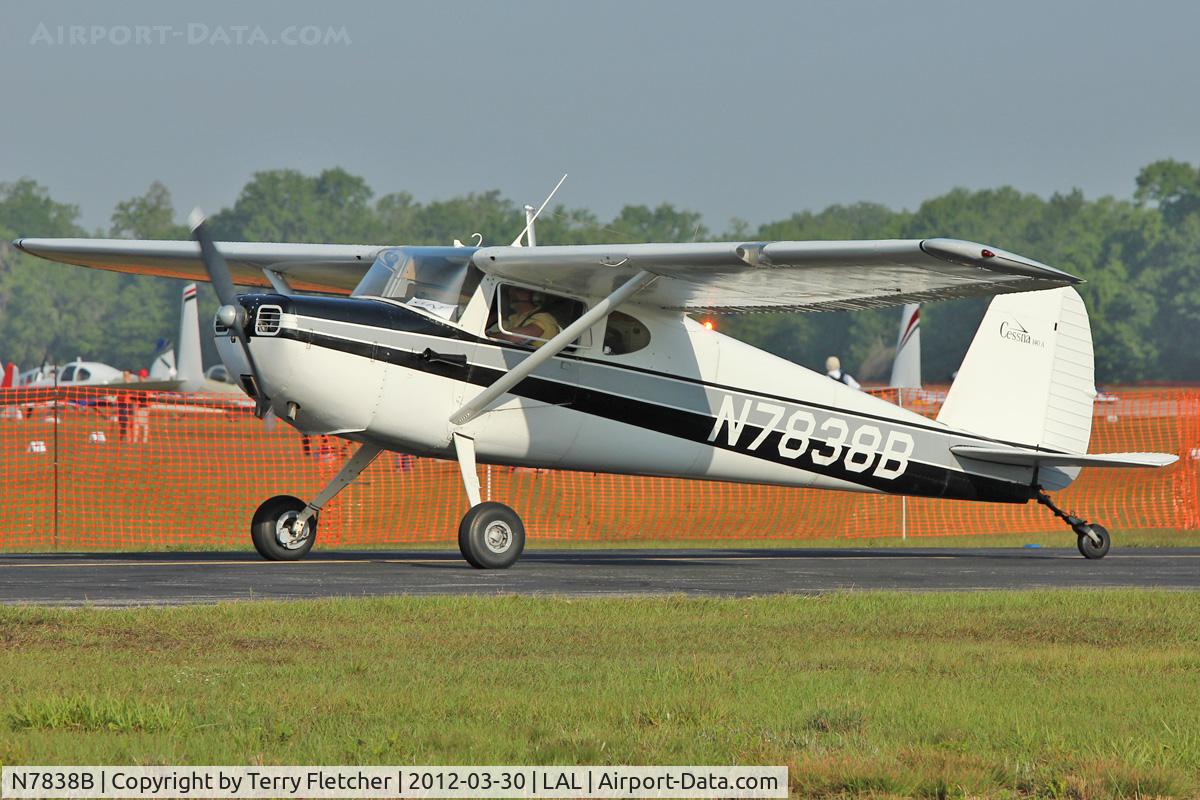 N7838B, Cessna 140A C/N 15694, At 2012 Sun N Fun