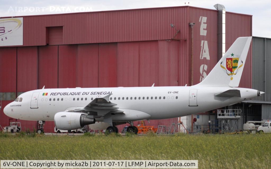 6V-ONE, 2001 Airbus ACJ319 (A319-115/CJ) C/N 1556, Parked
