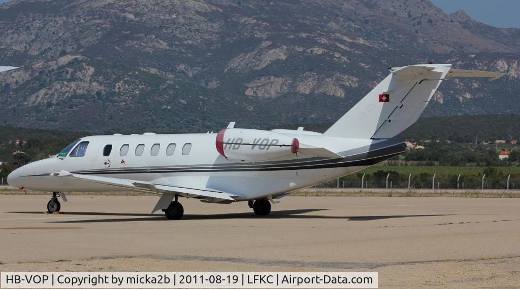 HB-VOP, 2008 Cessna 525A CitationJet CJ2+ C/N 525A-0385, Parked