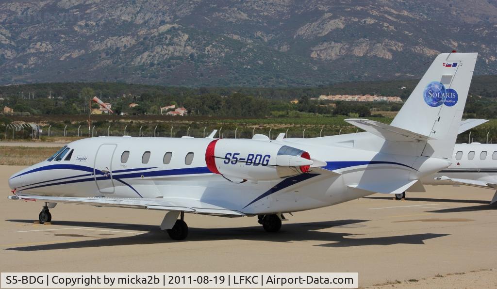 S5-BDG, 2001 Cessna 560XL Citation C/N 560-5215, Parked
