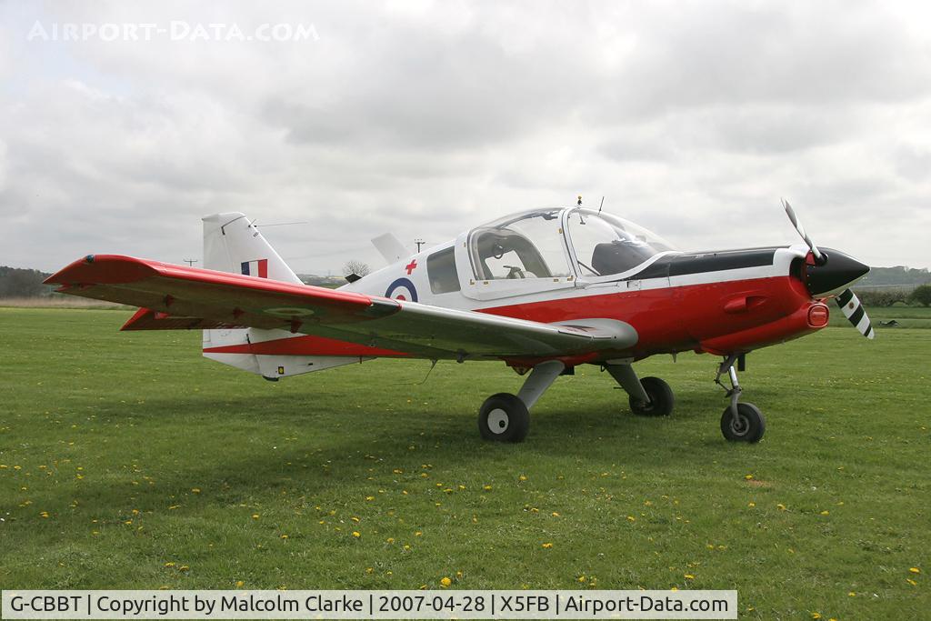 G-CBBT, 1975 Scottish Aviation Bulldog T.1 C/N BH120/344, Scottish Aviation Bulldog T1, Fishburn Airfield, April 2007.