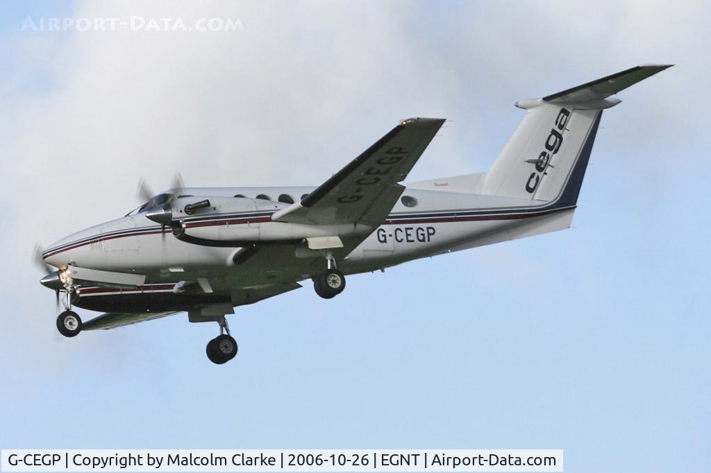 G-CEGP, 1980 Beech 200 Super King Air C/N BB-726, Beech 200 Super King Air , Newcastle Airport, October 2006.
