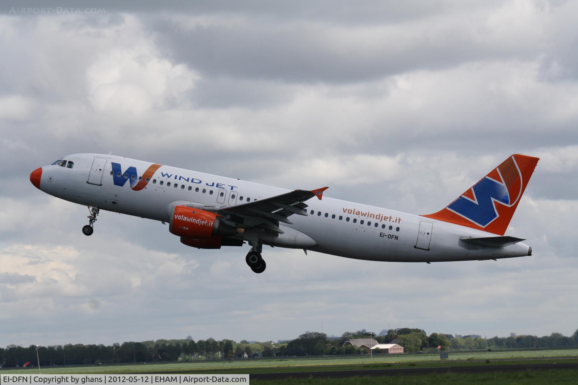 EI-DFN, 1991 Airbus A320-211 C/N 204, Departing rw36L