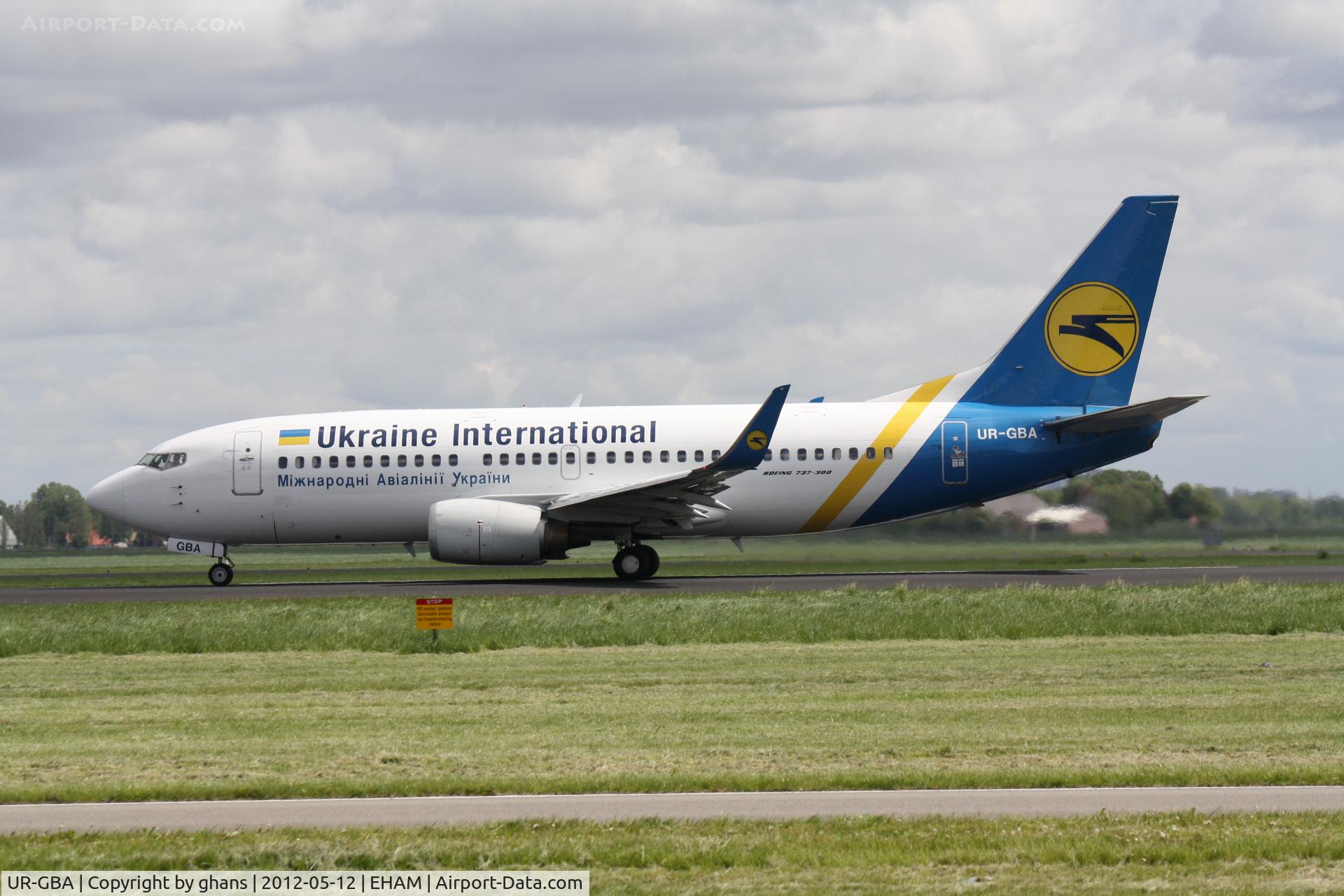 UR-GBA, 1997 Boeing 737-36N C/N 28670, Departing rw36L
