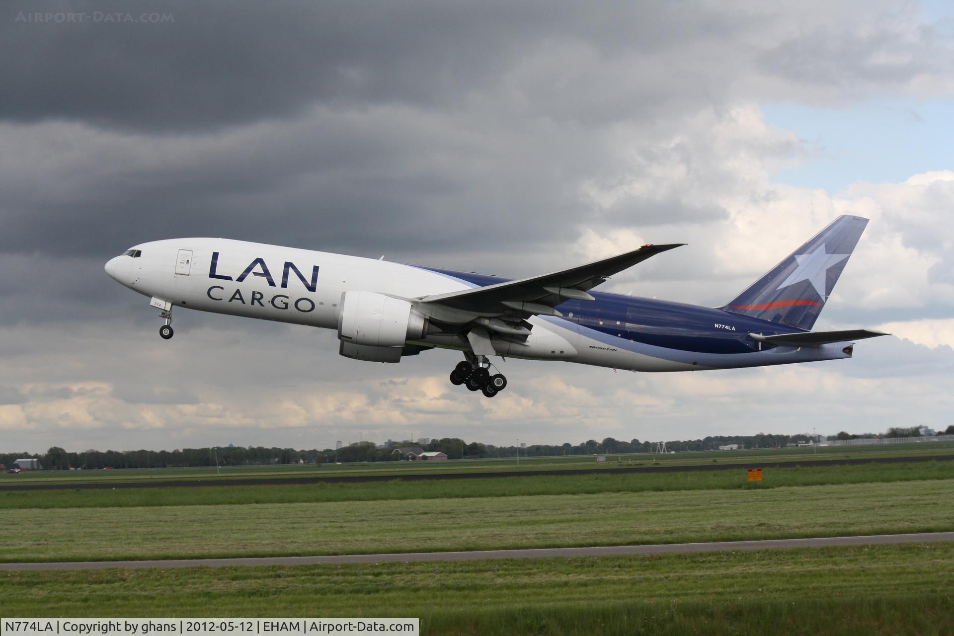 N774LA, 2009 Boeing 777-F6N C/N 37710, Departing rw36L