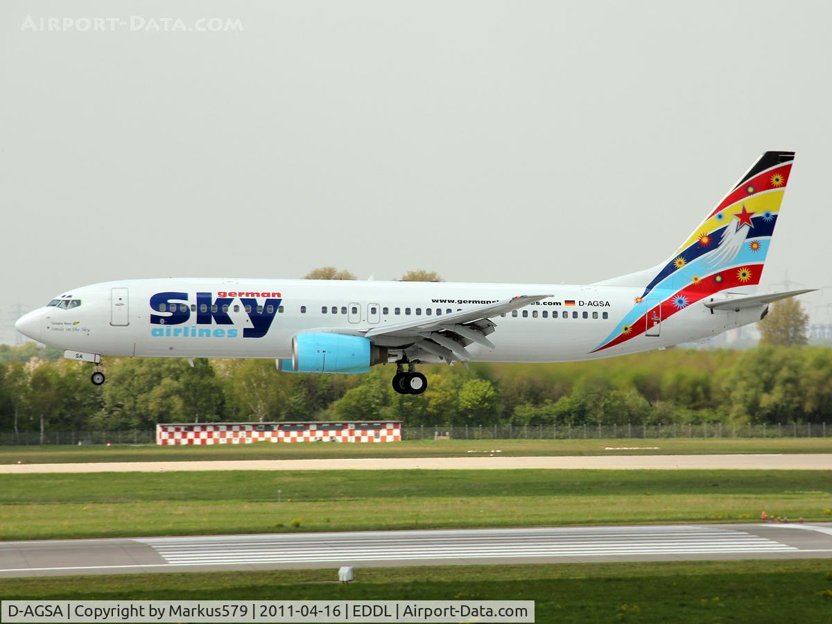 D-AGSA, 2000 Boeing 737-883 C/N 28323, Canon EOS 550D / 18 - 135 mm