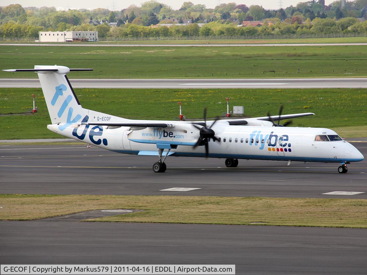 G-ECOF, 2008 De Havilland Canada DHC-8-402Q Dash 8 C/N 4216, Canon EOS 550D / 18 - 135 mm