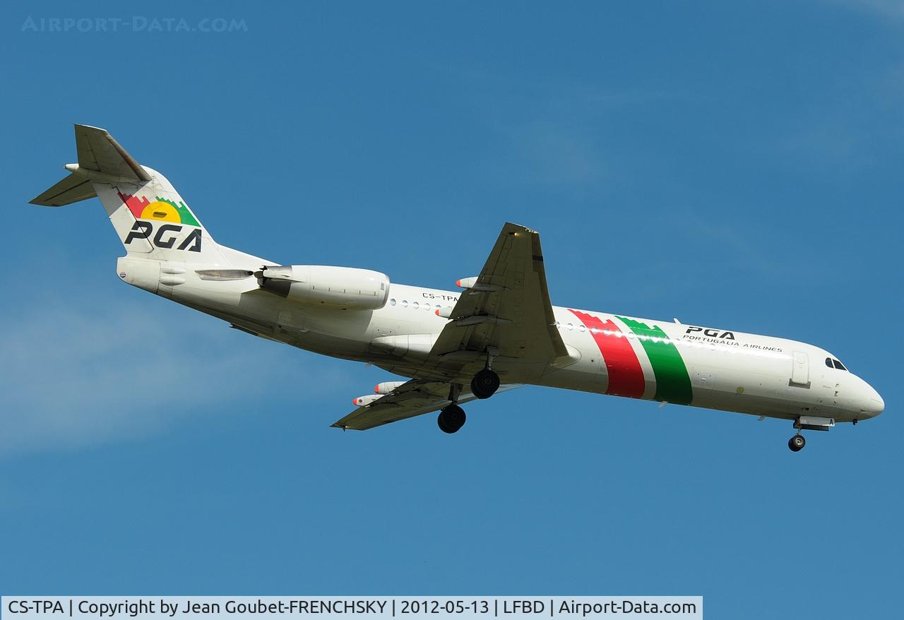 CS-TPA, 1989 Fokker 100 (F-28-0100) C/N 11257, TAP466 from LIS landing 05