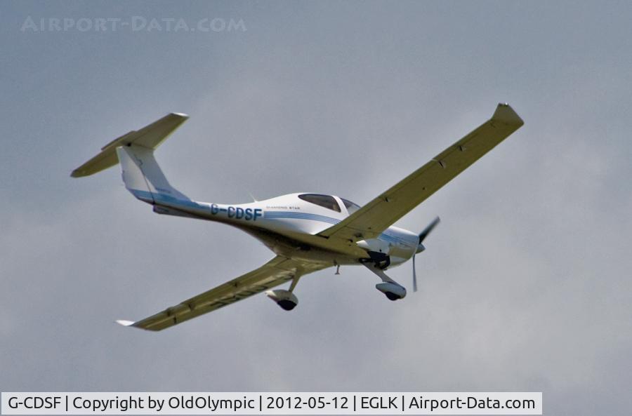 G-CDSF, 2005 Diamond DA-40D Diamond Star C/N D4.190, Crosswind leg for landing RW07