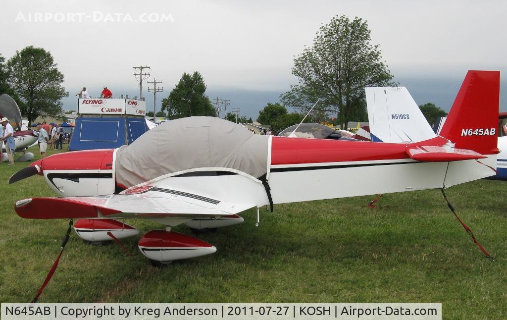 N645AB, 2004 Zenair CH-601 HDS Zodiac C/N 6-4175, EAA AirVenture 2011