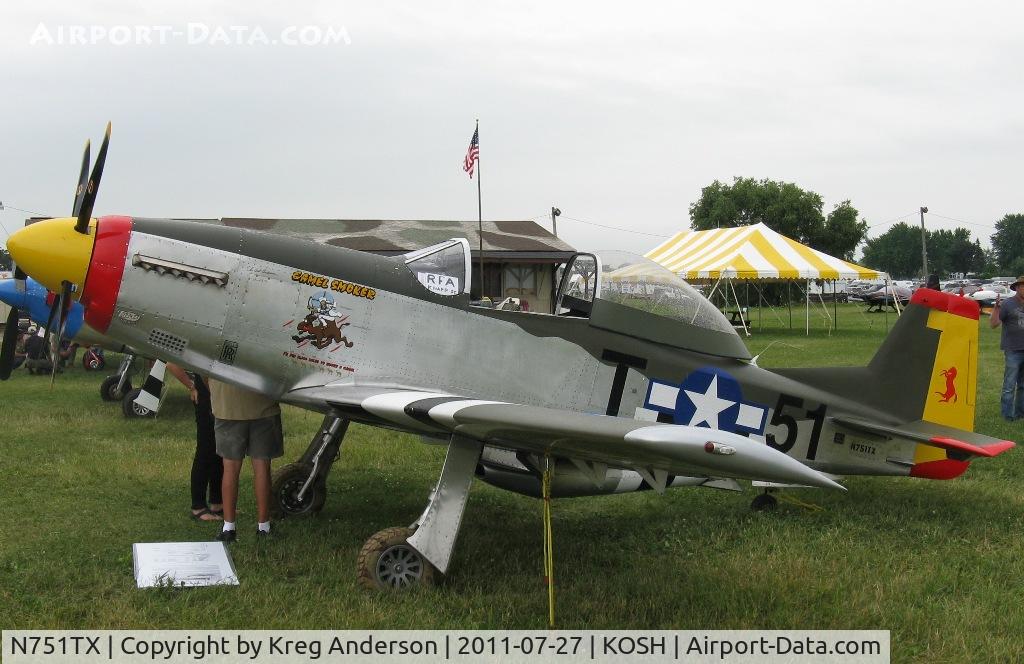 N751TX, Titan T-51 Mustang C/N 0007, EAA AirVenture 2011