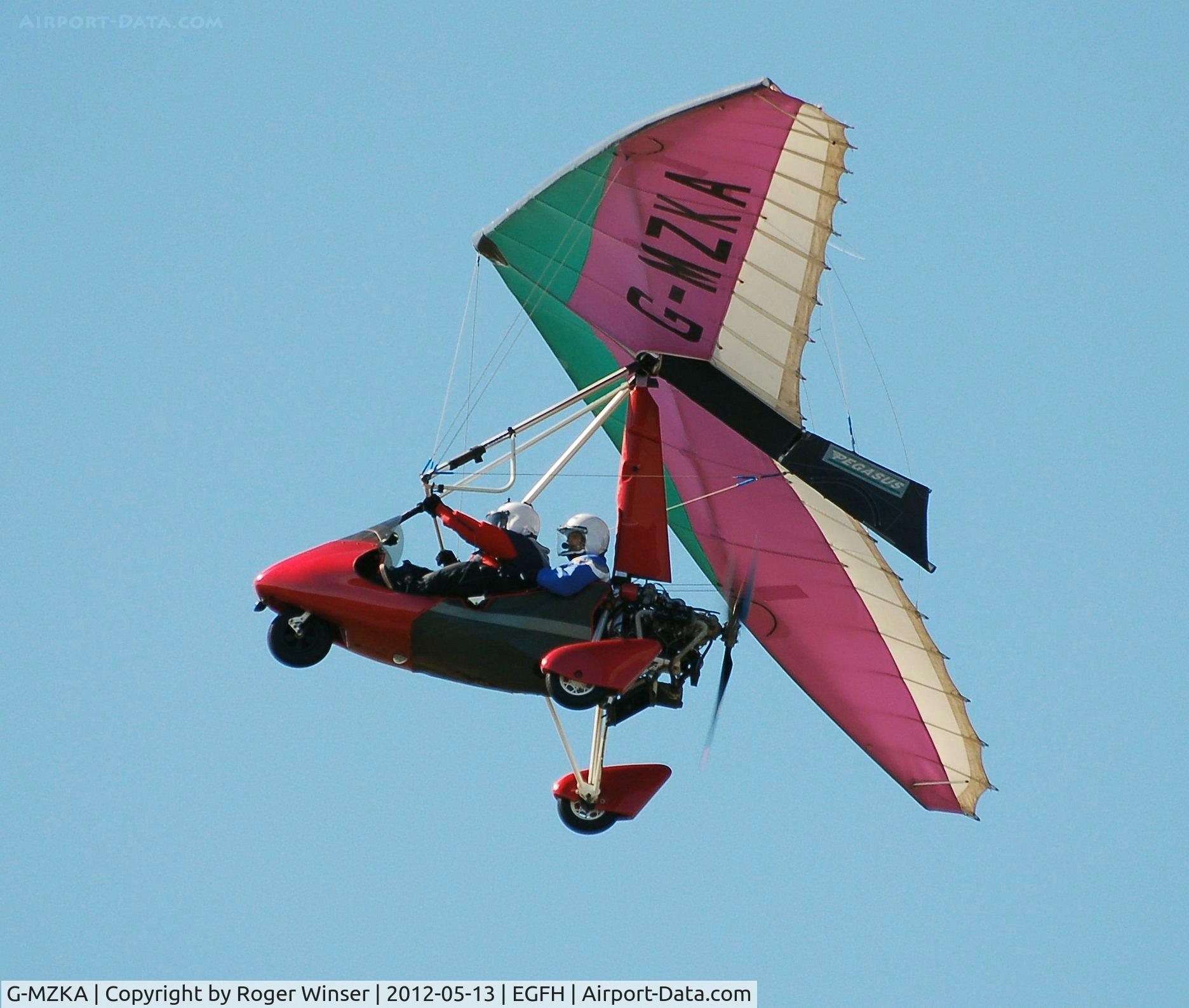 G-MZKA, 1997 Pegasus Quantum 15-912 C/N 7380, Visiting Quantum microlight.