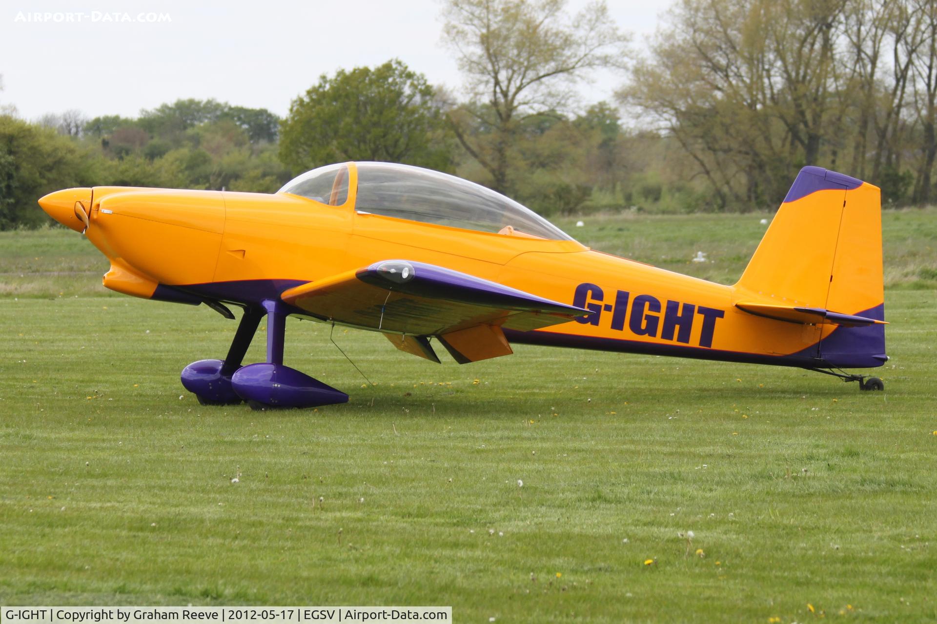 G-IGHT, 2010 Vans RV-8 C/N PFA 303-14520, Parked at Old Buckenham.