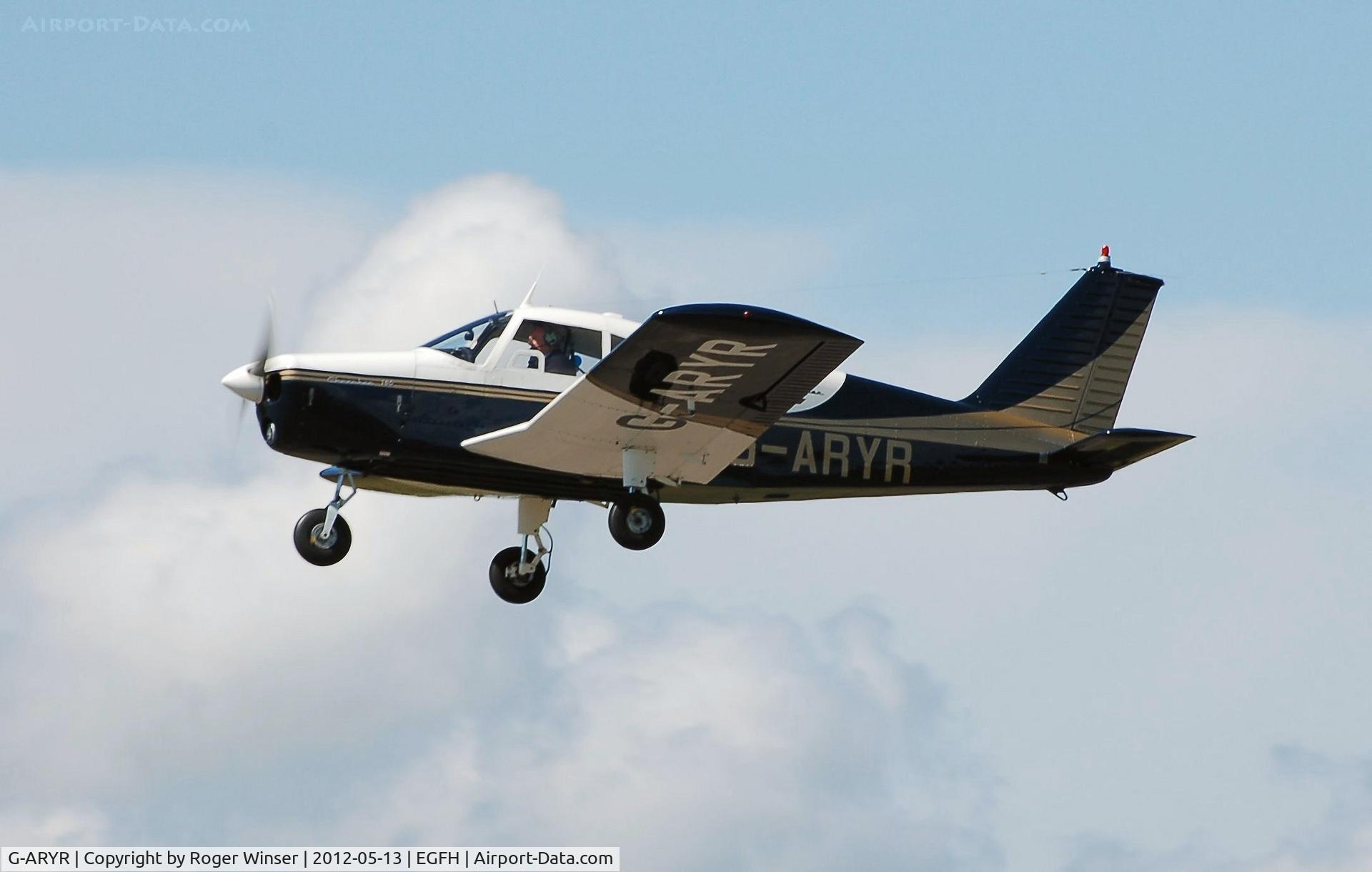 G-ARYR, 1962 Piper PA-28-180 Cherokee C/N 28-770, Departing Runway 22.