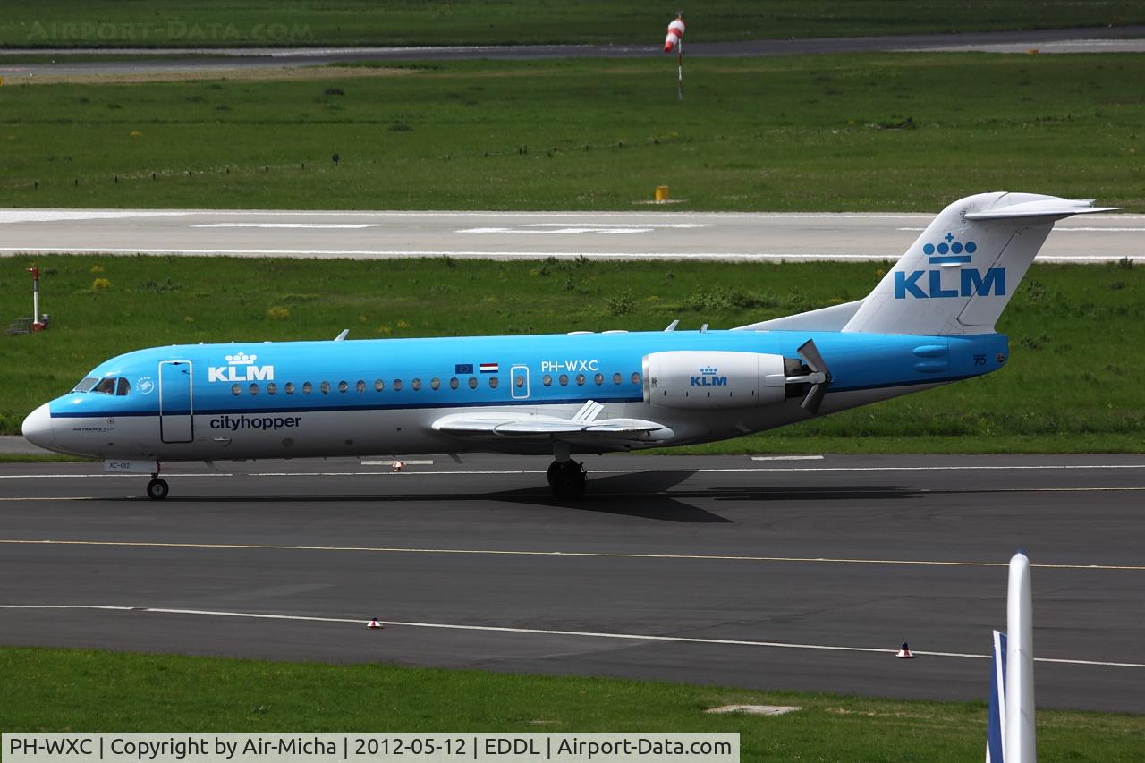 PH-WXC, 1996 Fokker 70 (F-28-0070) C/N 11574, KLM Cityhopper, Fokker F70, CN: 11574