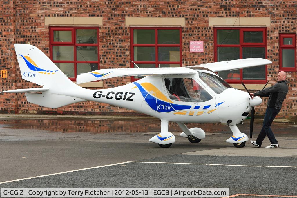 G-CGIZ, 2010 Flight Design CTSW C/N 8512, 2010 Flight Design CTSW, c/n: 8512 at City of Manchester Airport