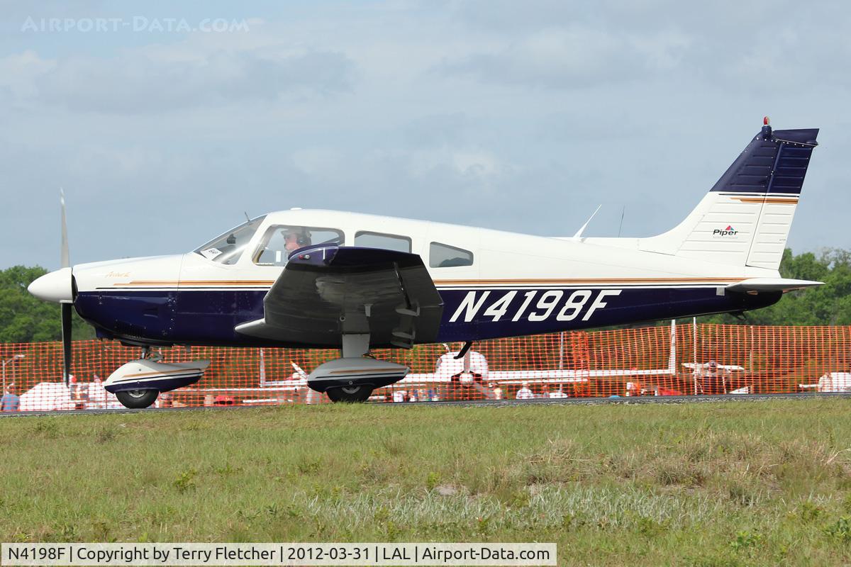 N4198F, 1976 Piper PA-28-181 C/N 28-7790006, At 2012 Sun N Fun