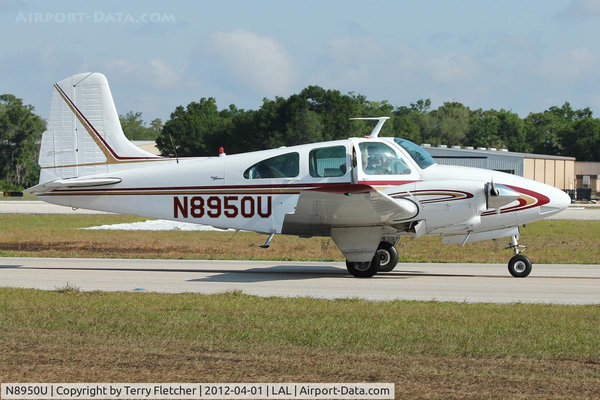 N8950U, 1965 Beech D95A Travel Air C/N TD-641, At 2012 Sun N Fun