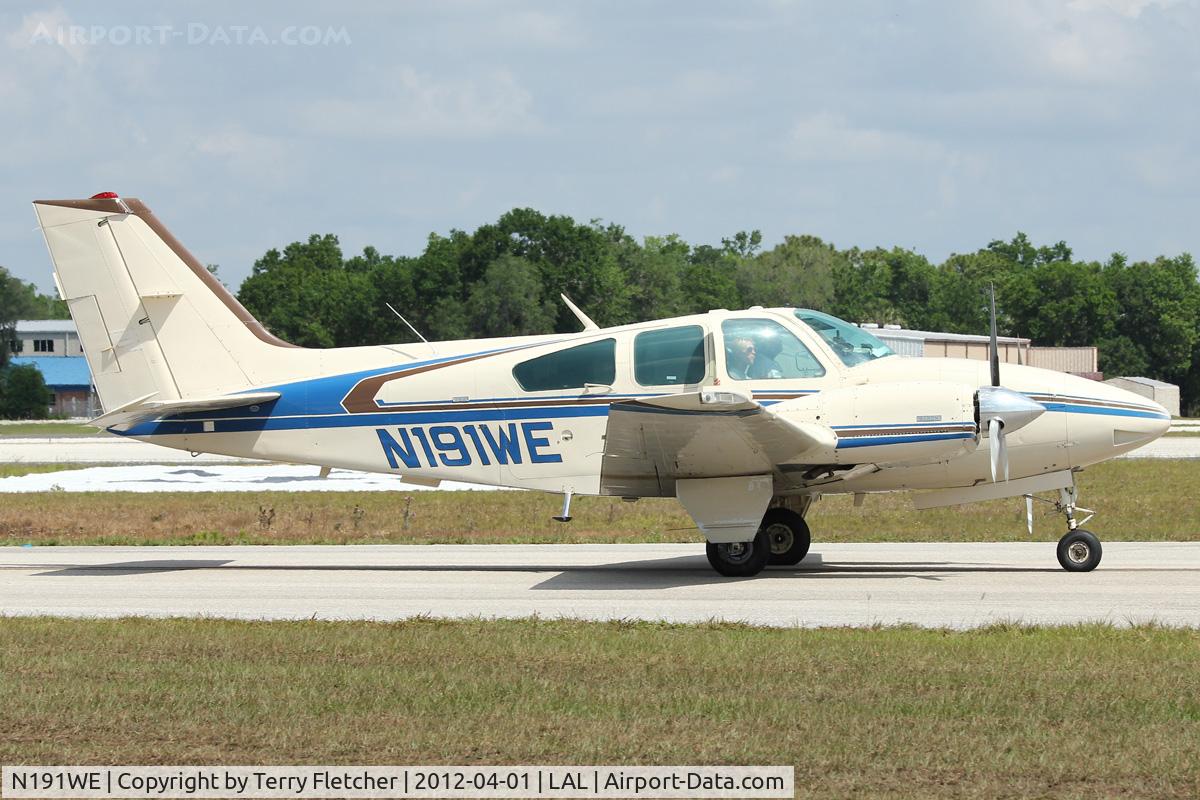 N191WE, 1975 Beech E-55 Baron C/N TE-1059, At 2012 Sun N Fun
