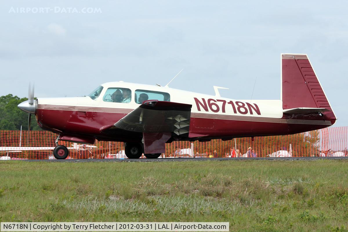 N6718N, 1968 Mooney M20F Executive C/N 680175, At 2012 Sun N Fun