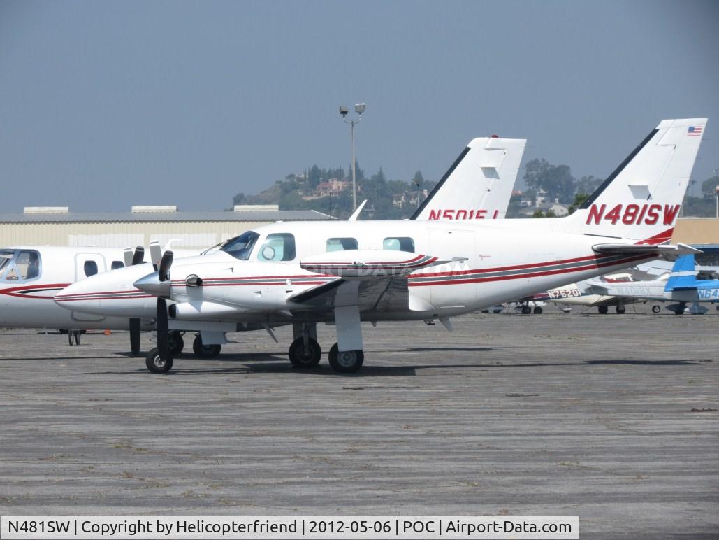 N481SW, 1980 Piper PA-31T1 Cheyenne I C/N 31T-8104016, Parked at Howard Aviation
