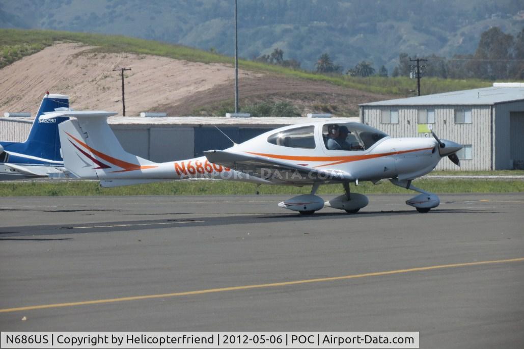 N686US, 2006 Diamond DA-40 Diamond Star C/N 40.640, Parked and shut down