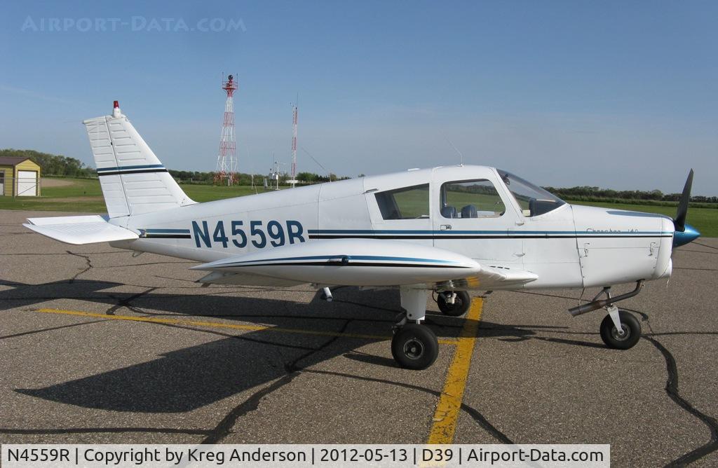 N4559R, 1965 Piper PA-28-140 C/N 28-21301, Piper PA-28-140 Cherokee on the ramp in Sauk Centre, MN.