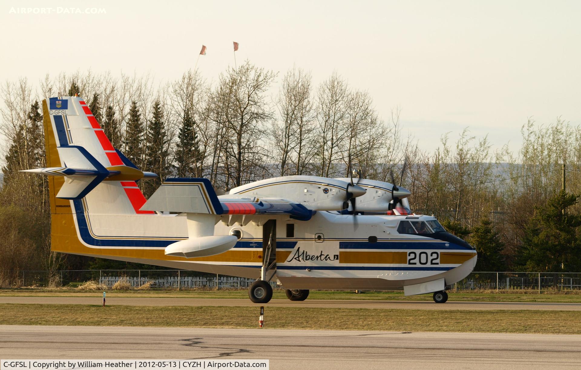 C-GFSL, 1986 Canadair CL-215-V (CL-215-1A10) C/N 1086, Slave Lake Air Tanker Base
