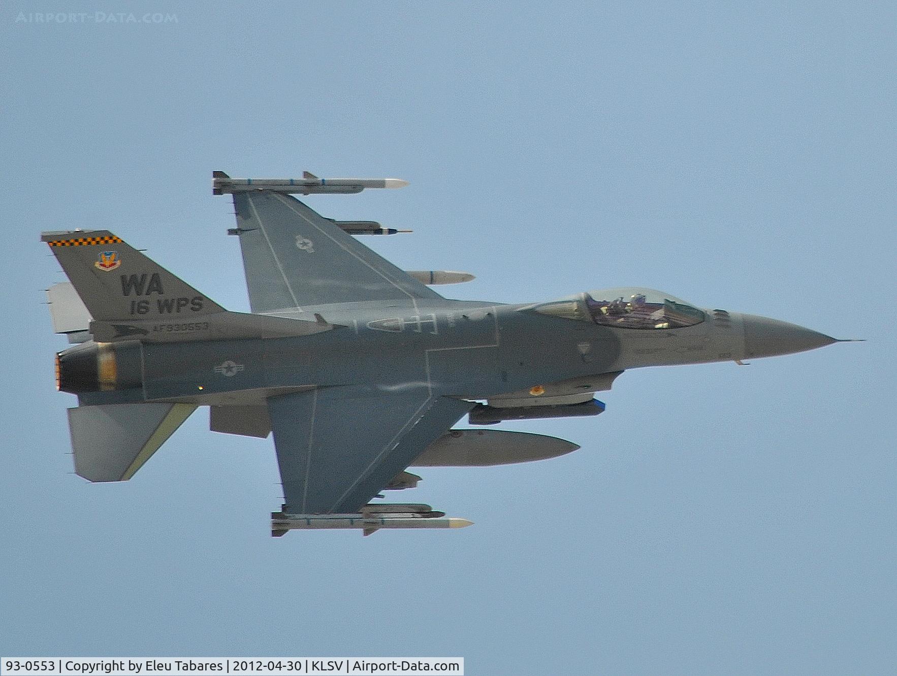 93-0553, 1993 General Dynamics F-16CJ Fighting Falcon C/N CC-188, Taken during Jaded Thunder at Nellis Air Force Base, Nevada.
