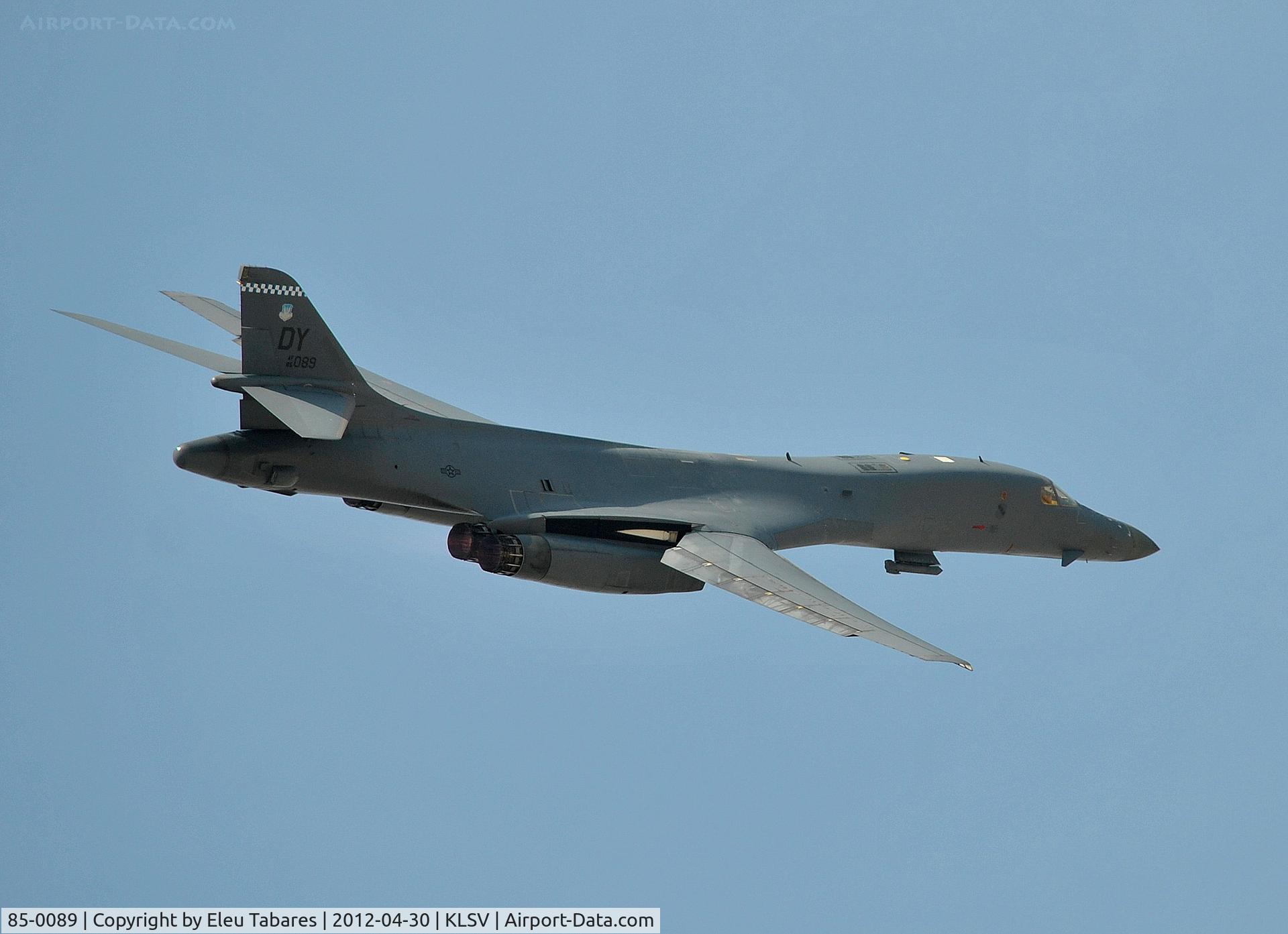 85-0089, Rockwell B-1B Lancer C/N 49, Taken during Jaded Thunder at Nellis Air Force Base, Nevada.