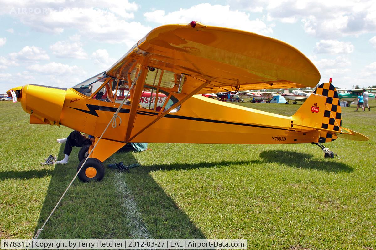 N7881D, 1957 Piper PA-18 C/N 18-6041, At 2012 Sun N Fun