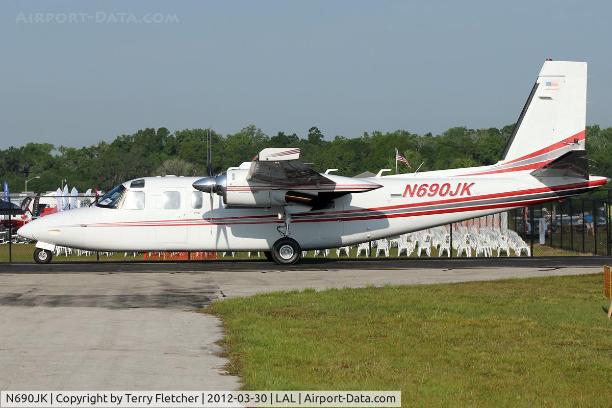 N690JK, 1978 Rockwell International 690B C/N 11480, At 2012 Sun N Fun
