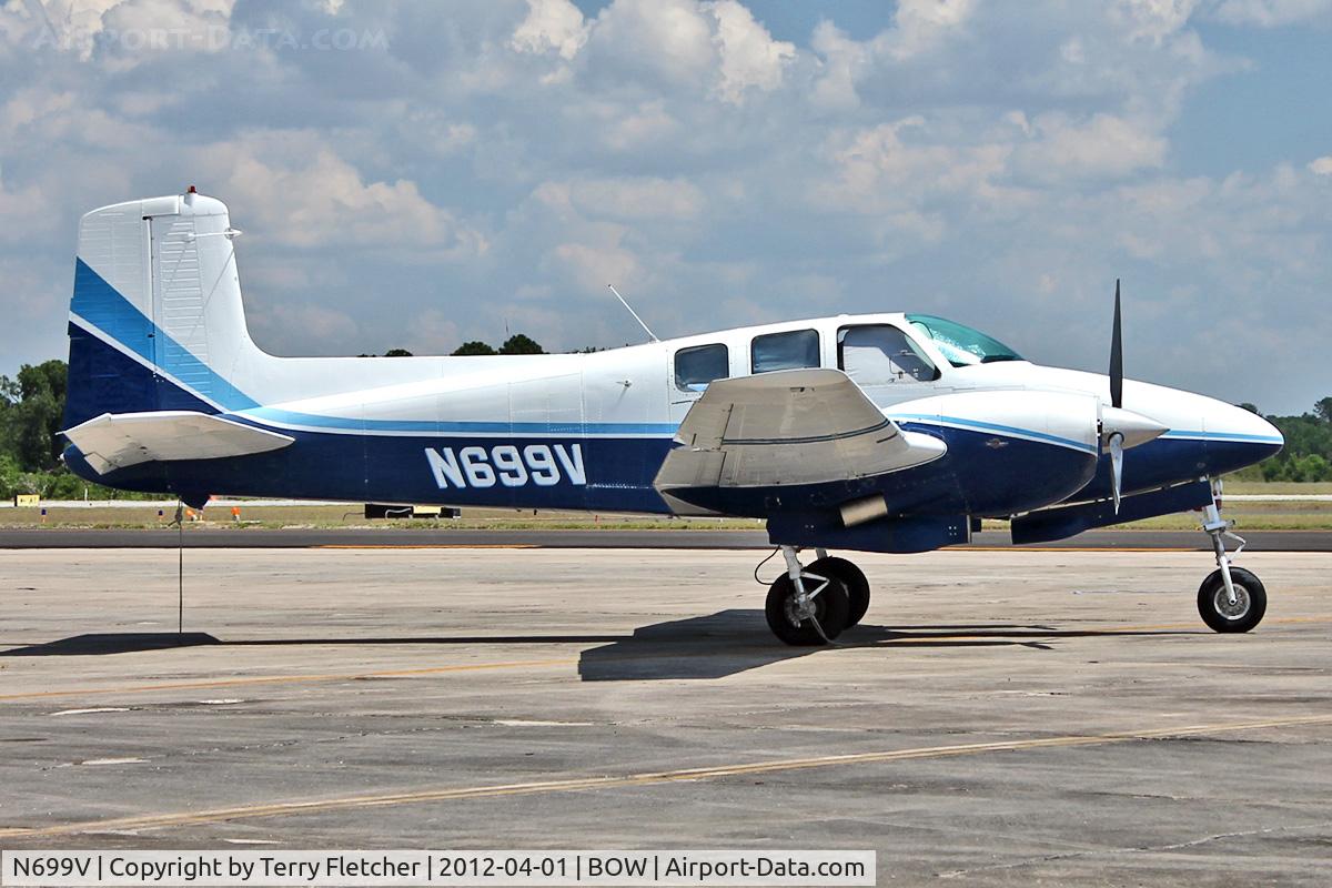N699V, 1960 Beech D50C Twin Bonanza C/N DH-283, At Bartow Municipal Airport , Florida