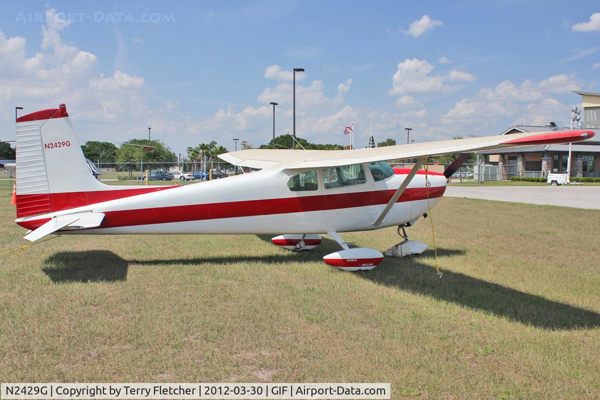N2429G, 1959 Cessna 182B Skylane C/N 51729, At Gilbert Airport , Winter Haven , Florida