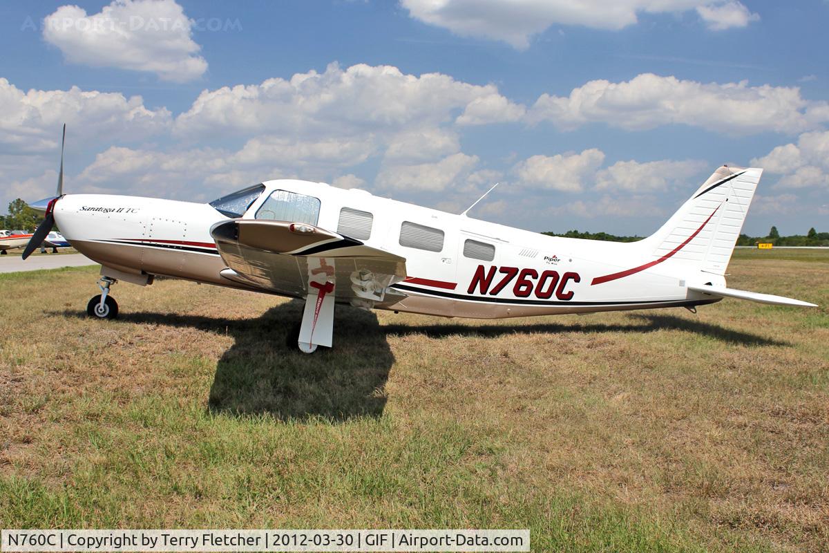 N760C, 2008 Piper PA-32R-301T Turbo Saratoga C/N 3257488, At Gilbert Airport , Winter Haven , Florida