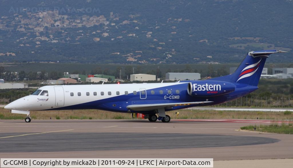 G-CGMB, 2000 Embraer ERJ-135ER (EMB-135ER) C/N 145189, Taxiing from Milan Malpensa MXP