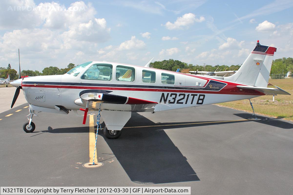 N321TB, 1982 Beech A36 Bonanza 36 C/N E-1998, At Gilbert Airport ,Winter Haven , Florida