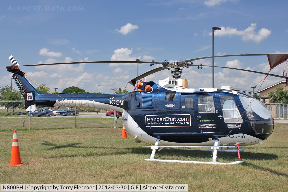 N800PH, 1988 MBB Bo-105CBS C/N S-800, At Gilbert Airport ,Winter Haven , Florida