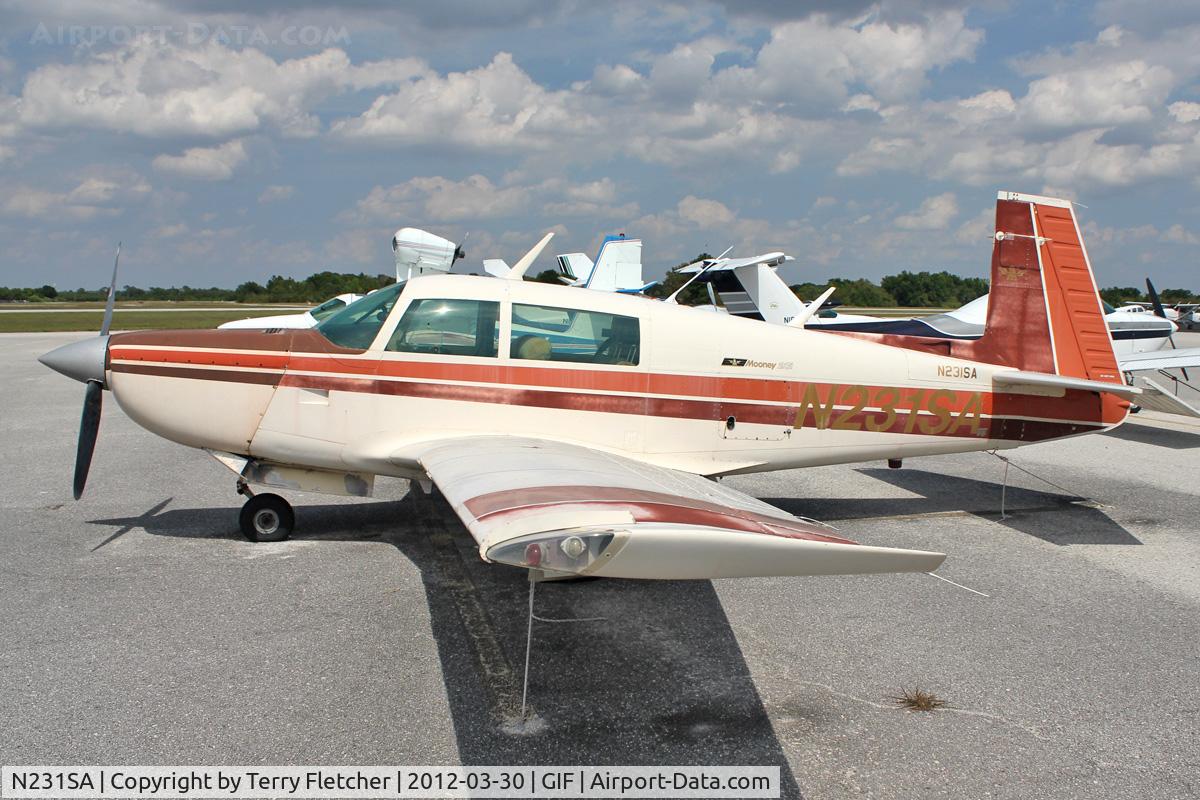 N231SA, 1979 Mooney M20K C/N 25-0197, At Gilbert Airport ,Winter Haven , Florida
