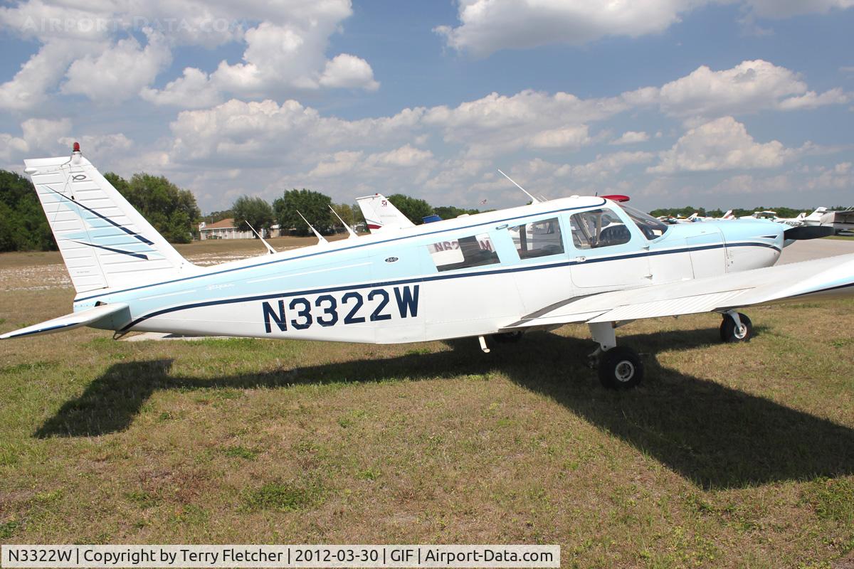 N3322W, 1965 Piper PA-32-260 Cherokee Six C/N 32-156, At Gilbert Airport ,Winter Haven , Florida