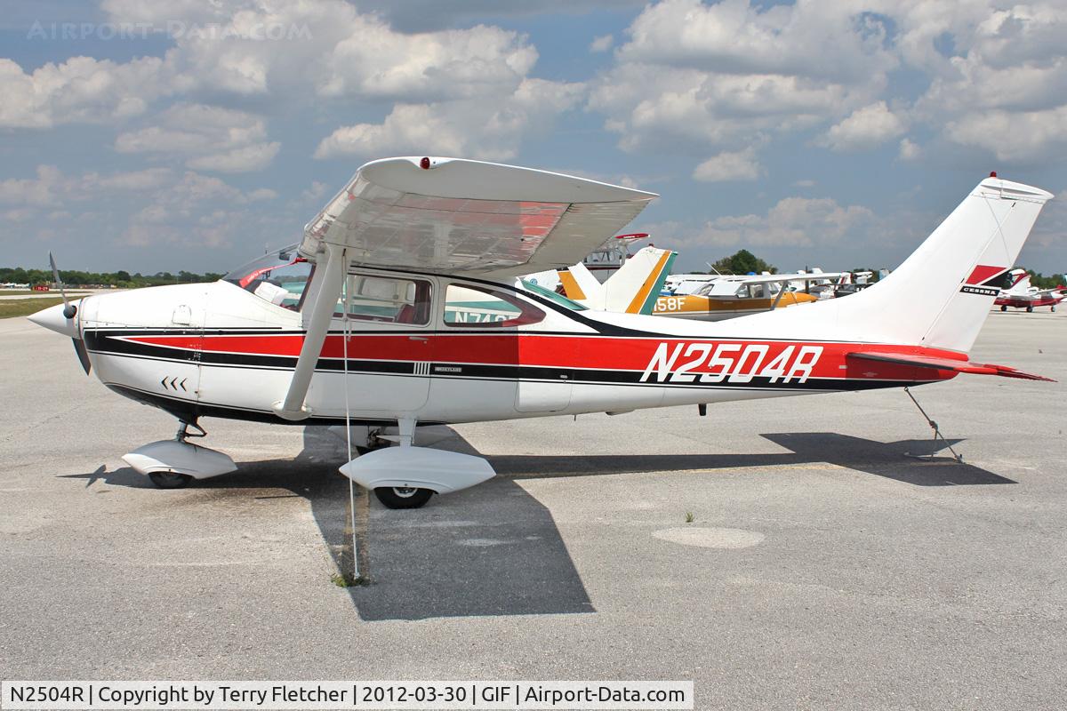 N2504R, 1967 Cessna 182K Skylane C/N 18258204, At Gilbert Airport ,Winter Haven , Florida