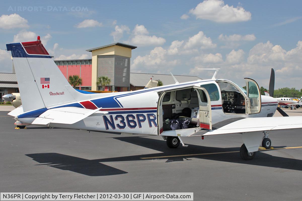 N36PR, 1977 Beech A36 Bonanza 36 C/N E-1045, At Gilbert Airport ,Winter Haven , Florida