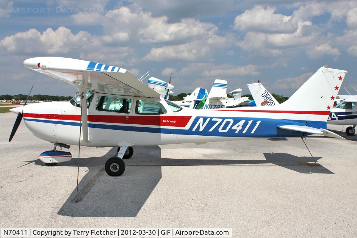 N70411, 1976 Cessna 172M C/N 17267216, At Gilbert Airport ,Winter Haven , Florida