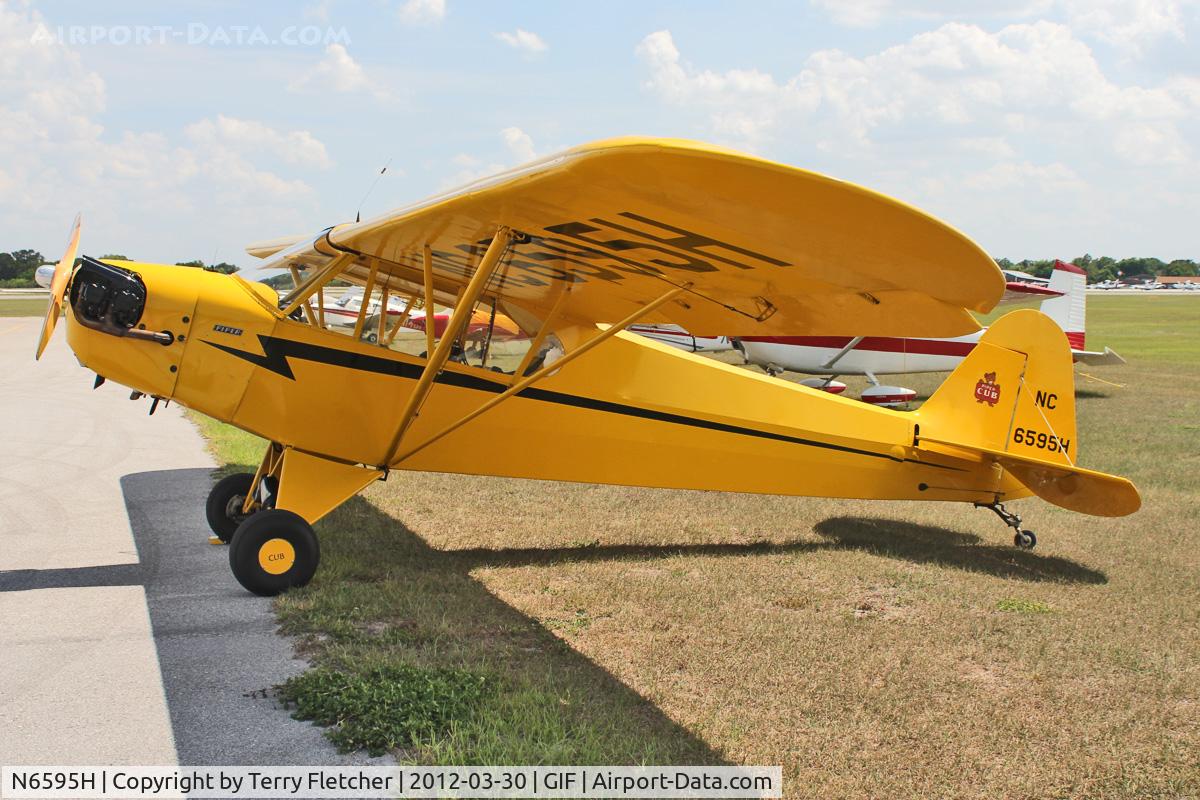 N6595H, 1946 Piper J3C-65 Cub C/N 19786, At Gilbert Airport ,Winter Haven , Florida