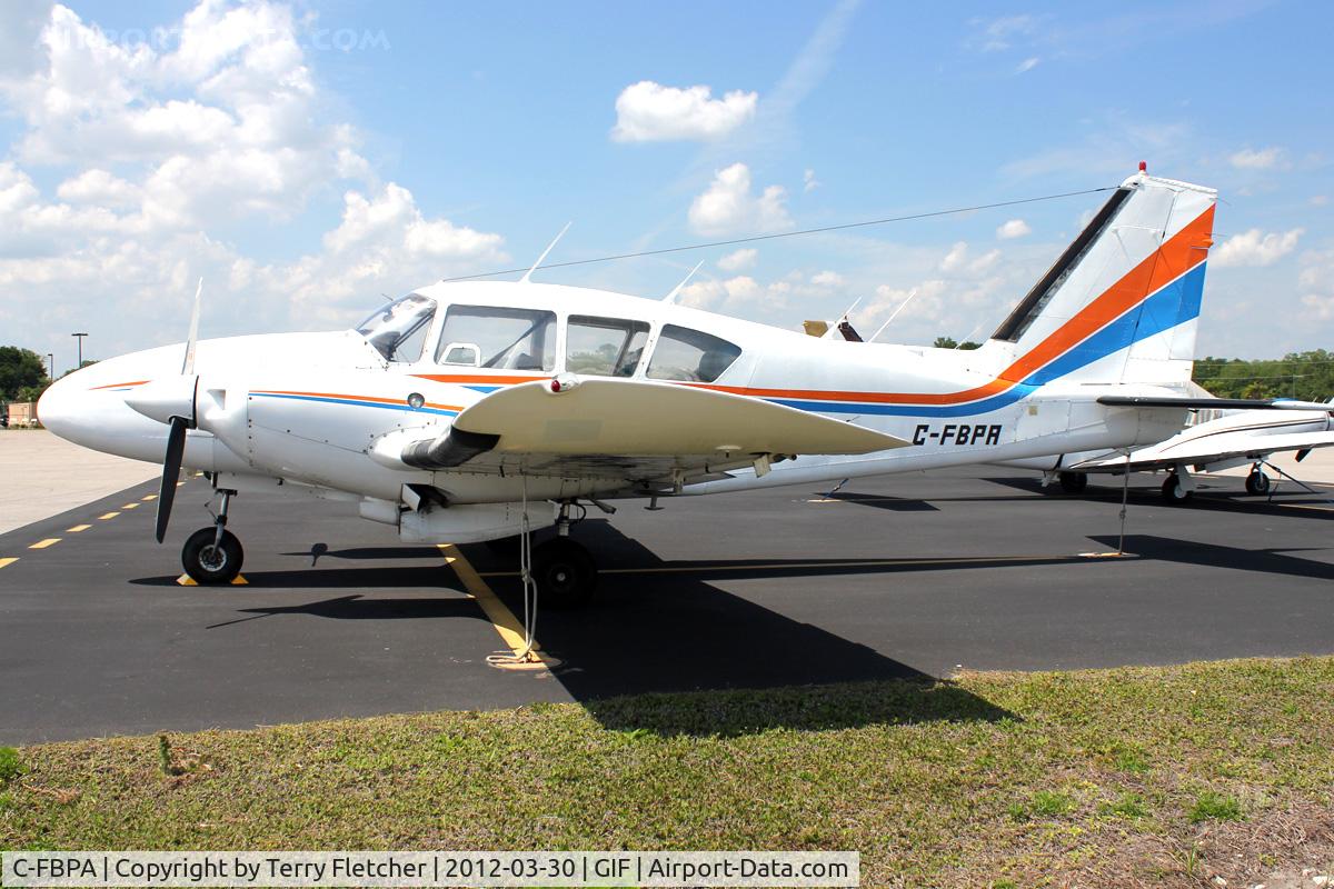 C-FBPA, 1969 Piper PA-23-250 Aztec C/N 27-4434, At Gilbert Airport ,Winter Haven , Florida