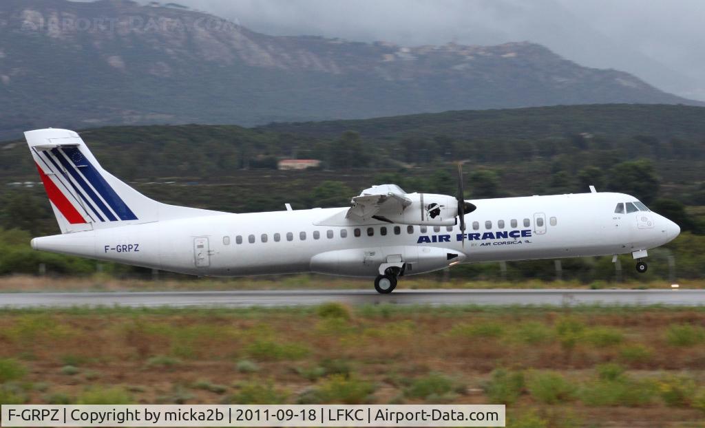 F-GRPZ, 2007 ATR 72-212A C/N 745, Landing in 18