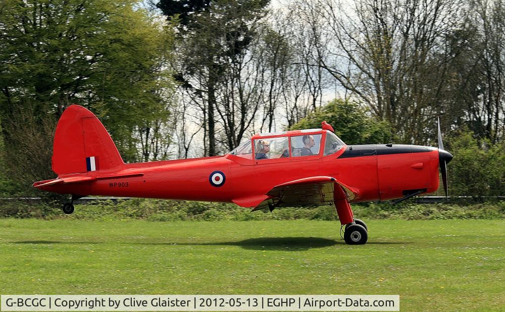 G-BCGC, 1952 De Havilland DHC-1 Chipmunk T.10 C/N C1/0776, Ex: WP903 > G-BCGC - Originally owned to & Trustee of, Culdrose Gliding Club March 1974, currently with & Trustee of, Henlow Chipmunk Group in October 2009